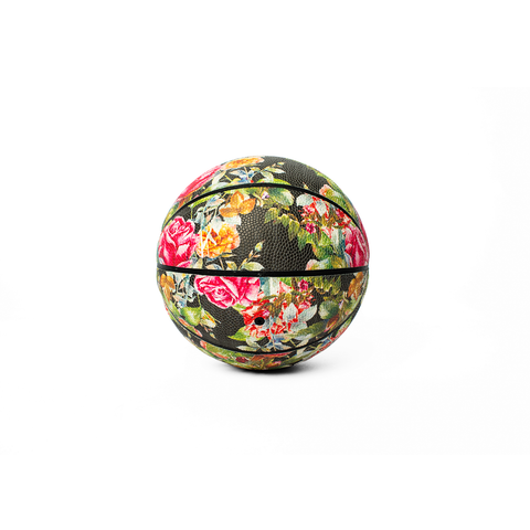 Floral Mini Basketball - Black –