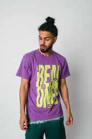 Stacked SS Tee - Purple