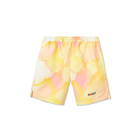 Abstract Shorts - Yellow